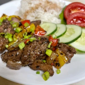 Ga Rice Bowl (five spice pork)